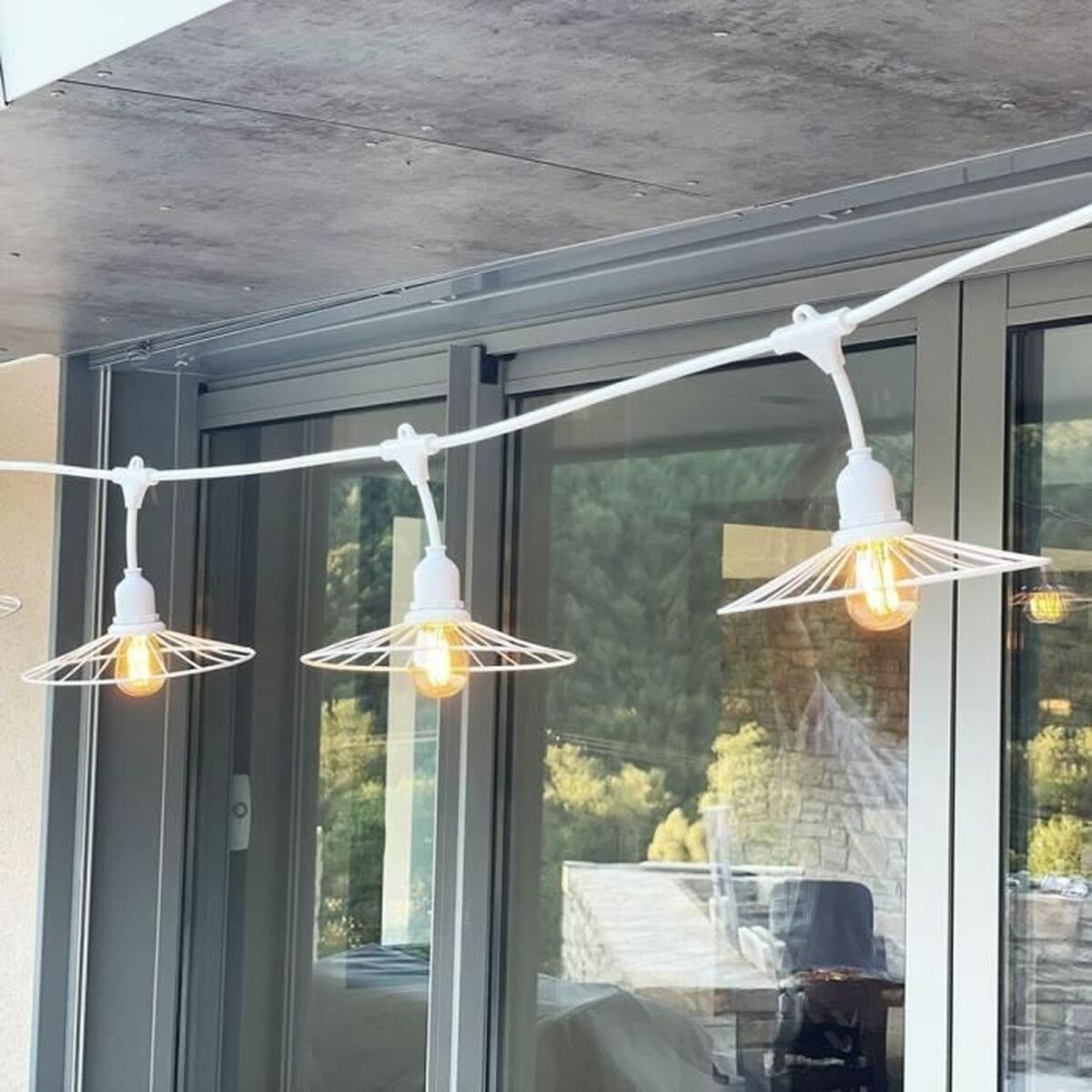 Krans av LED-lys Lumisky Hvit 6 m